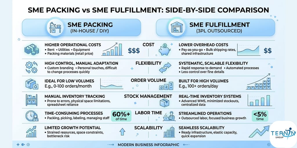 แพ็คสินค้า SME กับ Fulfillment SME